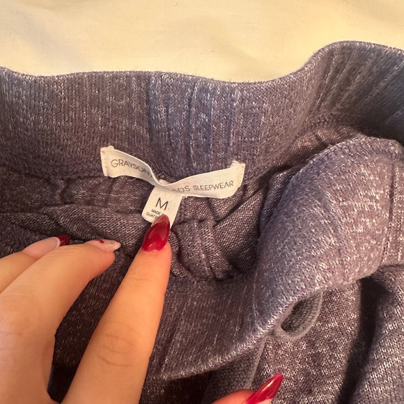 Target Women's Heathered Blue Sleep Shorts - Picture 2 of 2